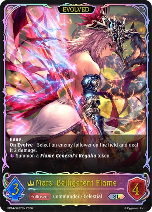 Image for Mars, Belligerent Flame (Evolved) (SL) (BP14-SL07EN) - Shadowverse: Evolve