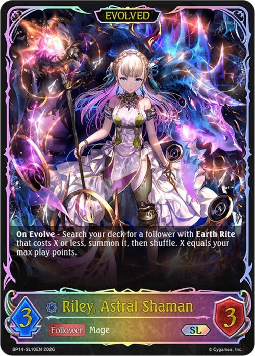 Image for Riley, Astral Shaman (Evolved) (SL) (BP14-SL10EN) - Shadowverse: Evolve