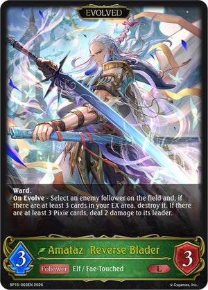 Amataz, Reverse Blader (Evolved) (BP15-003EN)