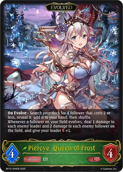 Image for Piercye, Queen of Frost (Evolved) (BP15-005EN) - Shadowverse: Evolve