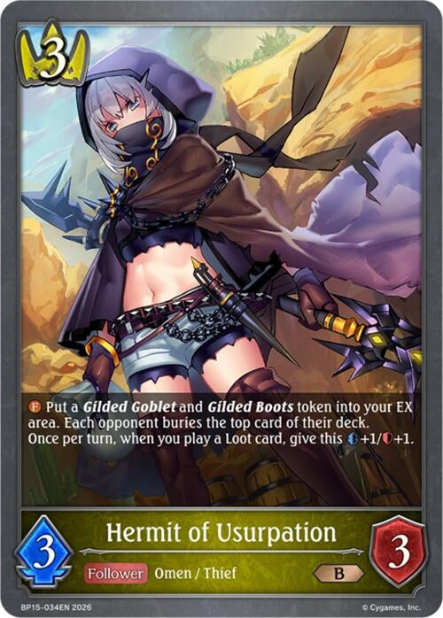Image for Hermit of Usurpation (BP15-034EN) - Shadowverse: Evolve