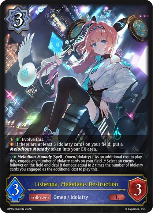 Image for Lishenna, Melodious Destruction (BP15-039EN) - Shadowverse: Evolve