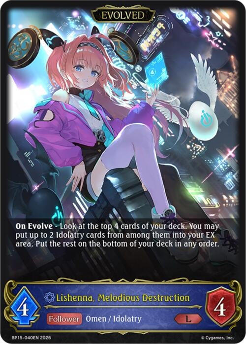 Image for Lishenna, Melodious Destruction (Evolved) (BP15-040EN) - Shadowverse: Evolve