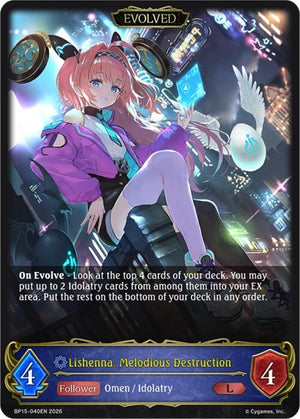 Lishenna, Melodious Destruction (Evolved) (BP15-040EN)