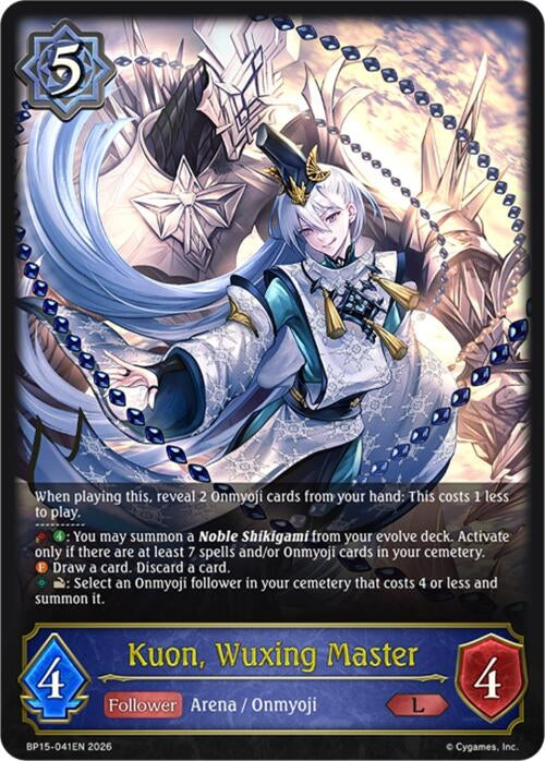 Image for Kuon, Wuxing Master (BP15-041EN) - Shadowverse: Evolve