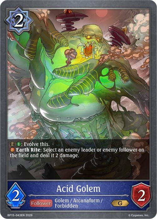 Image for Acid Golem (BP15-043EN) - Shadowverse: Evolve