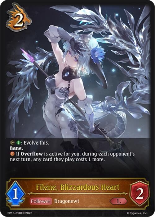 Image for Filene, Blizzardous Heart (BP15-058EN) - Shadowverse: Evolve