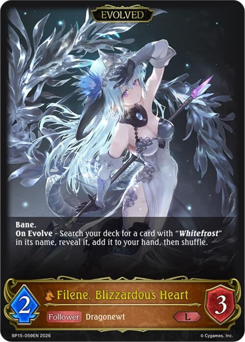 Image for Filene, Blizzardous Heart (Evolved) (BP15-059EN) - Shadowverse: Evolve