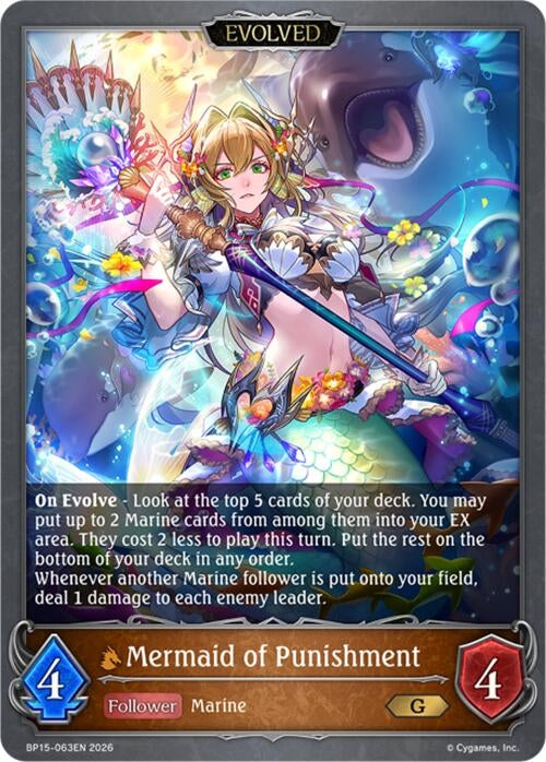 Image for Mermaid of Punishment (Evolved) (BP15-063EN) - Shadowverse: Evolve