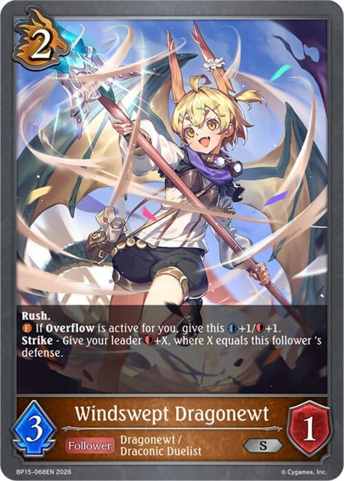 Image for Windswept Dragonewt (BP15-068EN) - Shadowverse: Evolve