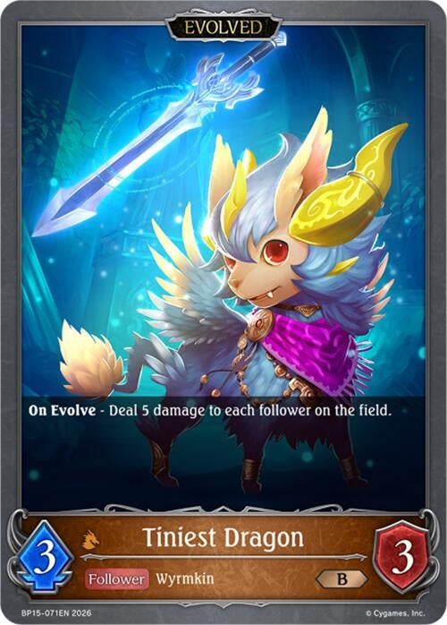Image for Tiniest Dragon (Evolved) (BP15-071EN) - Shadowverse: Evolve