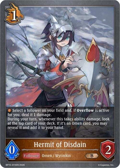 Image for Hermit of Disdain (BP15-072EN) - Shadowverse: Evolve