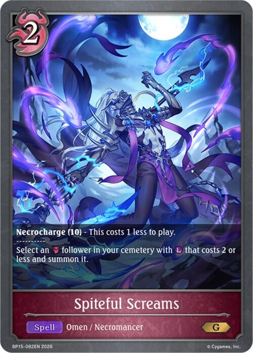 Image for Spiteful Screams (BP15-082EN) - Shadowverse: Evolve