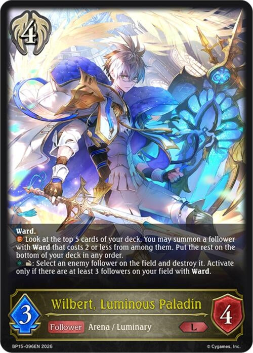 Image for Wilbert, Luminous Paladin (BP15-096EN) - Shadowverse: Evolve