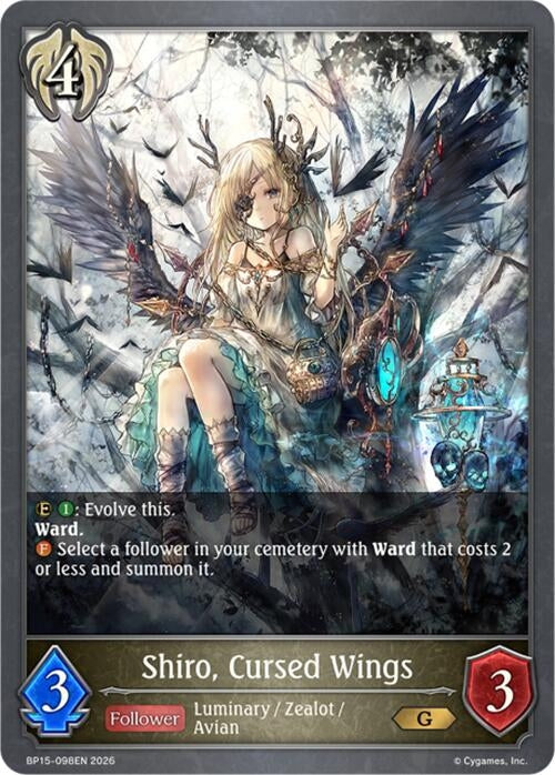 Image for Shiro, Cursed Wings (BP15-098EN) - Shadowverse: Evolve