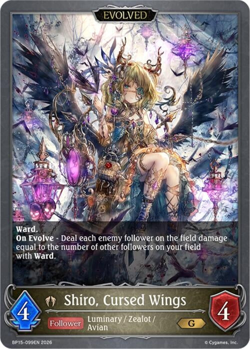 Image for Shiro, Cursed Wings (Evolved) (BP15-099EN) - Shadowverse: Evolve