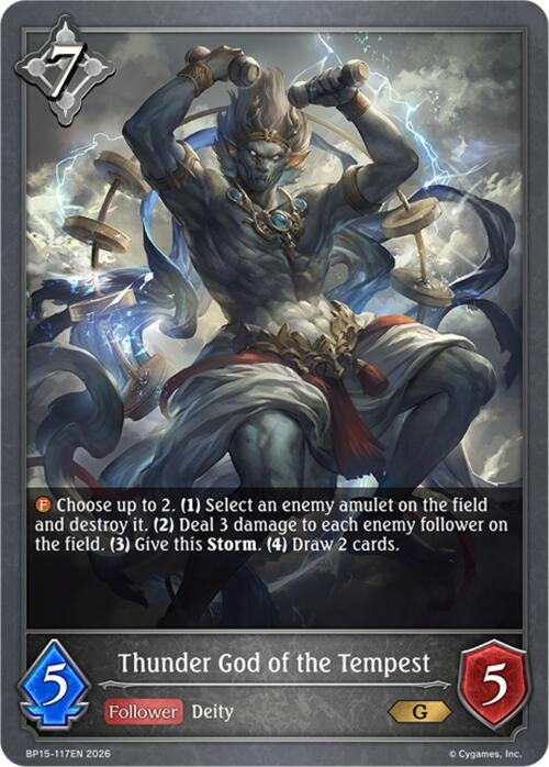 Image for Thunder God of the Tempest (BP15-117EN) - Shadowverse: Evolve