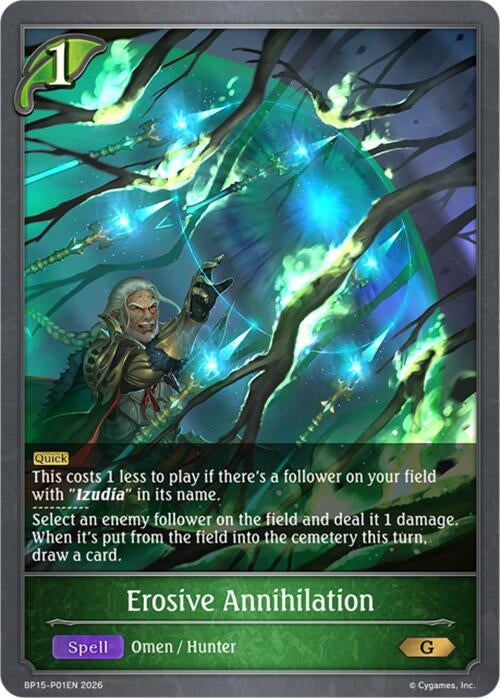 Image for Erosive Annihilation  - P01 (Foil) (BP15-P01EN) - Shadowverse: Evolve