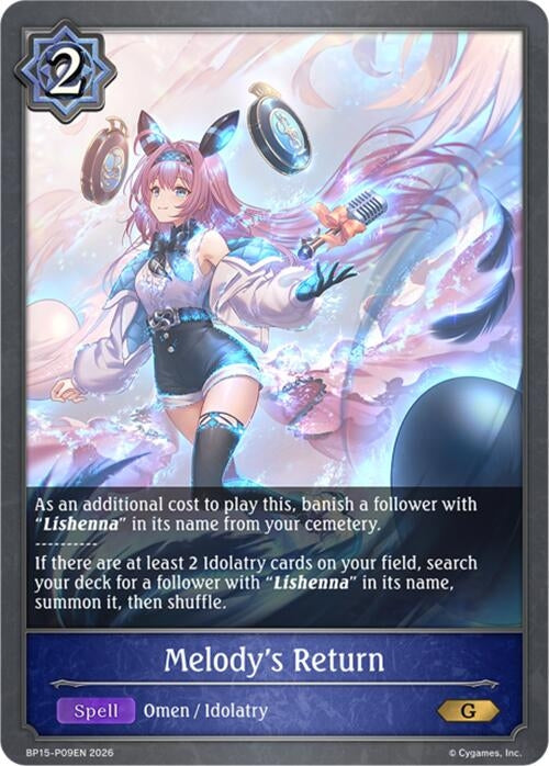 Image for Melody's Return - P09 (Foil) (BP15-P09EN) - Shadowverse: Evolve