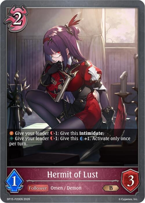 Image for Hermit of Lust - P20 (Foil) (BP15-P20EN) - Shadowverse: Evolve