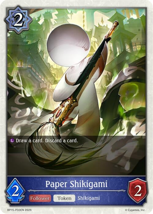 Image for Paper Shikigami - P33 (Foil) (BP15-P33EN) - Shadowverse: Evolve