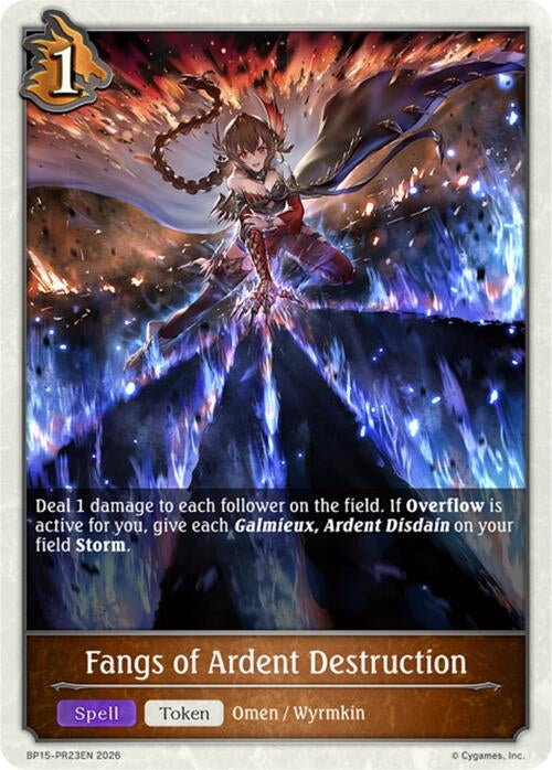 Image for Fangs of Ardent Destruction - PR23 (BP15-PR23EN) - Shadowverse: Evolve