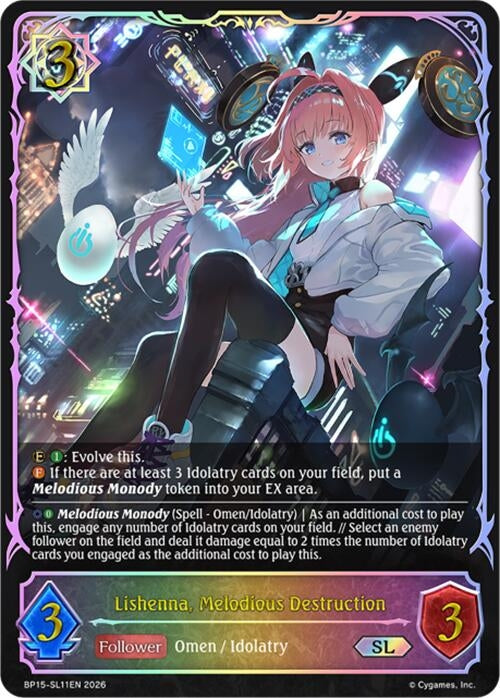 Image for Lishenna, Melodious Destruction (SL) (BP15-SL11EN) - Shadowverse: Evolve
