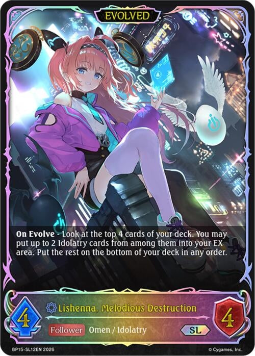 Image for Lishenna, Melodious Destruction (Evolved) (SL) (BP15-SL12EN) - Shadowverse: Evolve