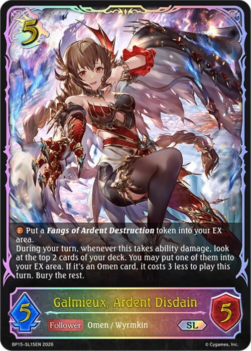Image for Galmieux, Ardent Disdain (SL) (BP15-SL15EN) - Shadowverse: Evolve