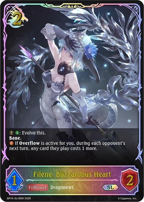 Image for Filene, Blizzardous Heart (SL) (BP15-SL16EN) - Shadowverse: Evolve
