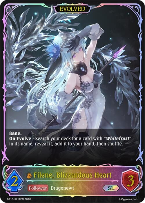 Image for Filene, Blizzardous Heart (Evolved) (SL) (BP15-SL17EN) - Shadowverse: Evolve