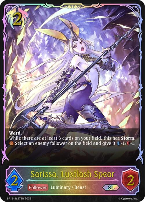 Image for Sarissa, Luxflash Spear (SL) (BP15-SL27EN) - Shadowverse: Evolve