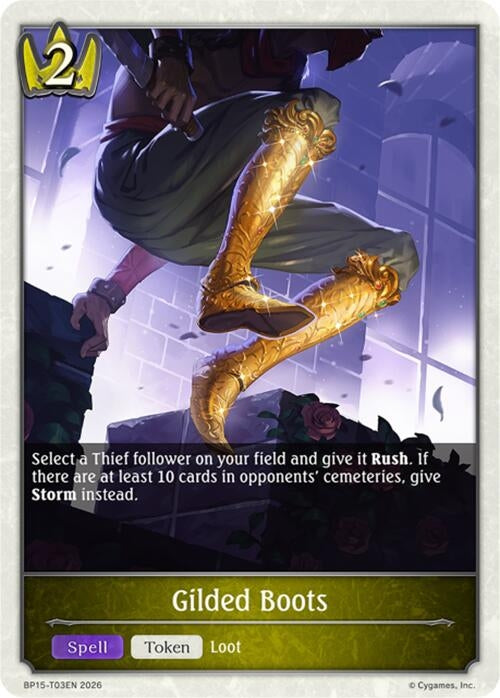 Image for Gilded Boots (BP15-T03EN) - Shadowverse: Evolve