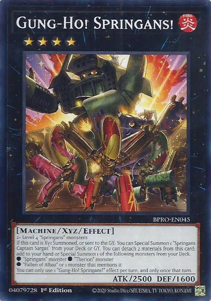 Image for Gung-Ho! Springans! (BPRO-EN045) - YuGiOh