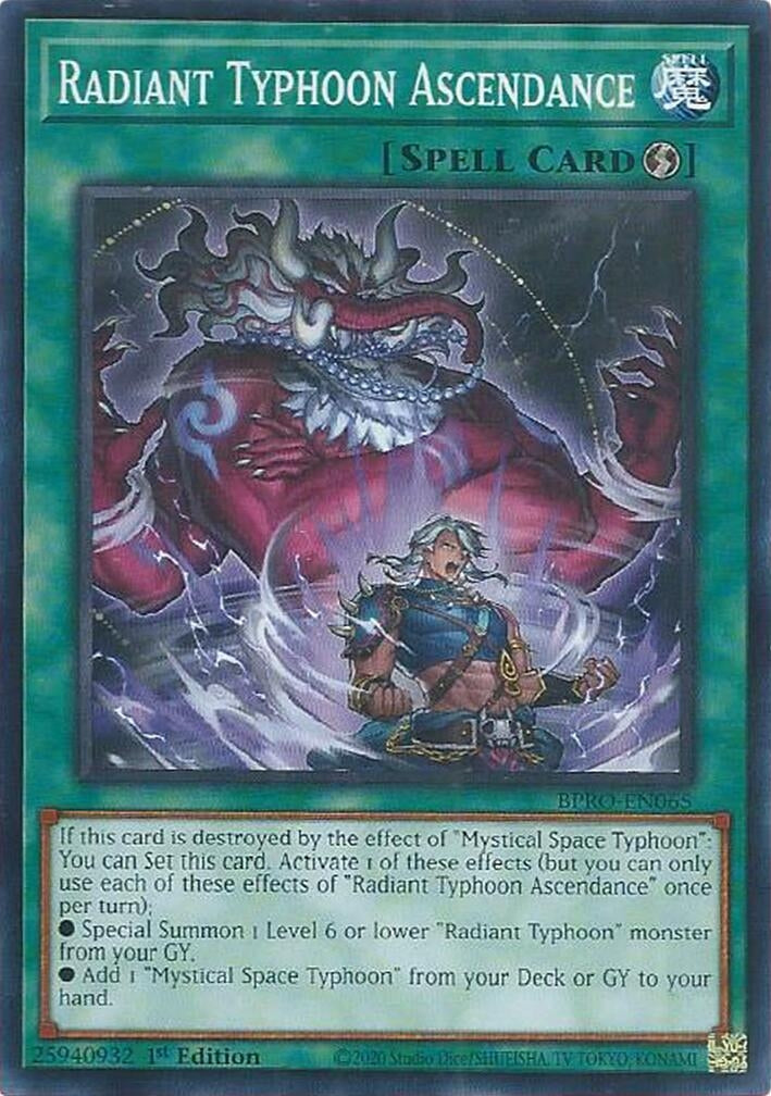 Image for Radiant Typhoon Ascendance (BPRO-EN065) - YuGiOh