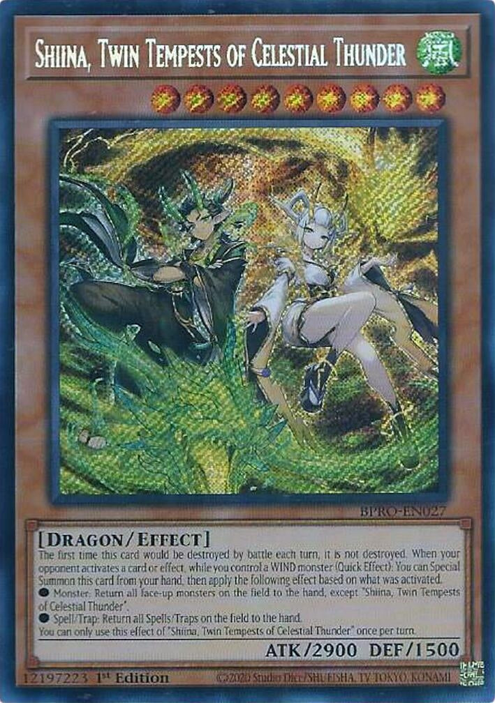 Image for Shiina, Twin Tempests of Celestial Thunder (BPRO-EN027) - YuGiOh