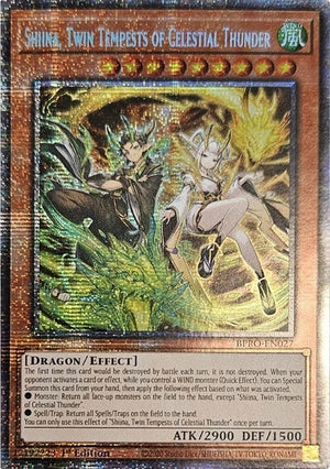 Shiina, Twin Tempests of Celestial Thunder (Starlight Rare) (BPRO-EN027)