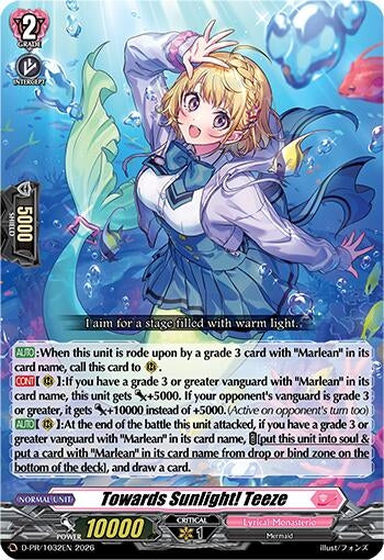 Image for Towards Sunlight! Teeze (D-PR/1032EN) - Cardfight Vanguard