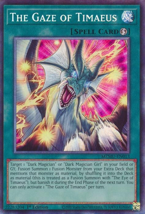 Image for The Gaze of Timaeus (Collector's Rare) (MZMU-EN013) - YuGiOh