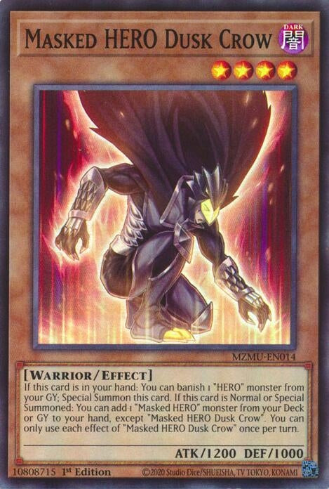 Image for Masked HERO Dusk Crow (MZMU-EN014) - YuGiOh