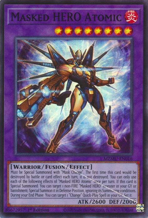 Image for Masked HERO Atomic (MZMU-EN016) - YuGiOh