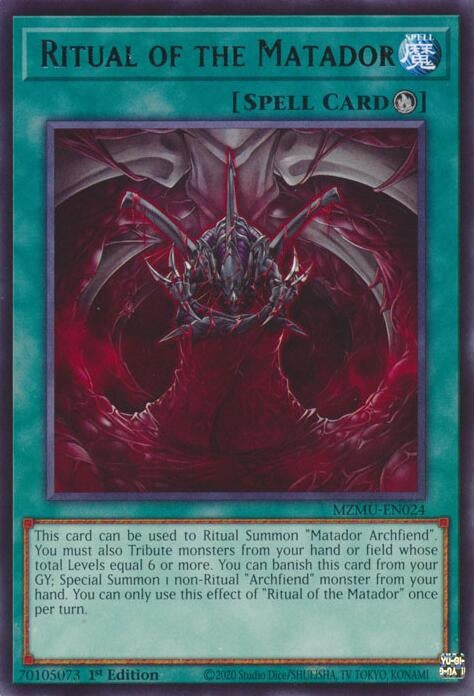 Image for Ritual of the Matador (MZMU-EN024) - YuGiOh