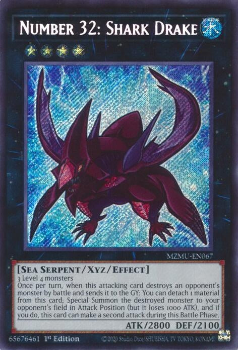 Image for Number 32: Shark Drake (MZMU-EN067) - YuGiOh