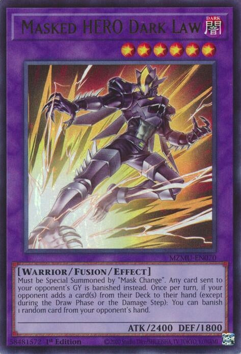 Image for Masked HERO Dark Law (MZMU-EN070) - YuGiOh
