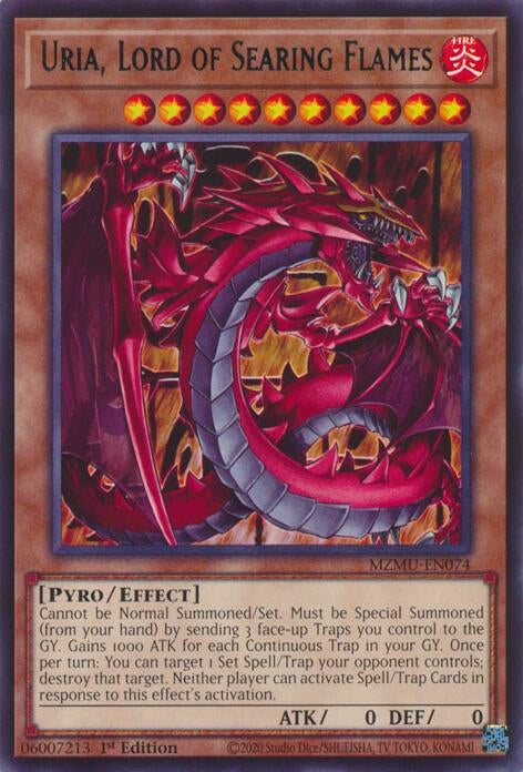 Image for Uria, Lord of Searing Flames (MZMU-EN074) - YuGiOh