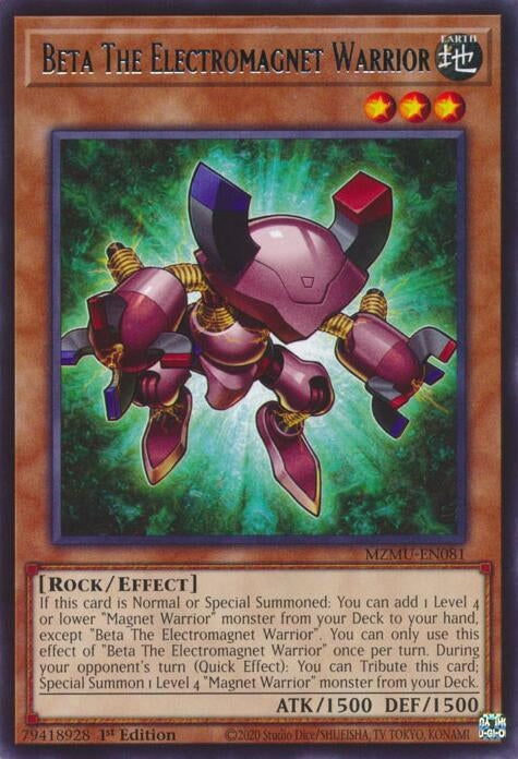 Image for Beta The Electromagnet Warrior (MZMU-EN081) - YuGiOh