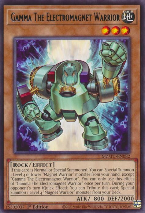 Image for Gamma The Electromagnet Warrior (MZMU-EN082) - YuGiOh
