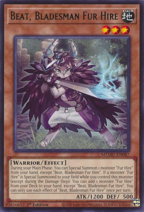 Image for Beat, Bladesman Fur Hire (MZMU-EN087) - YuGiOh