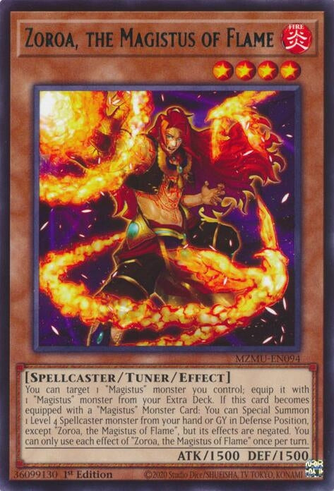 Image for Zoroa, the Magistus of Flame (MZMU-EN094) - YuGiOh