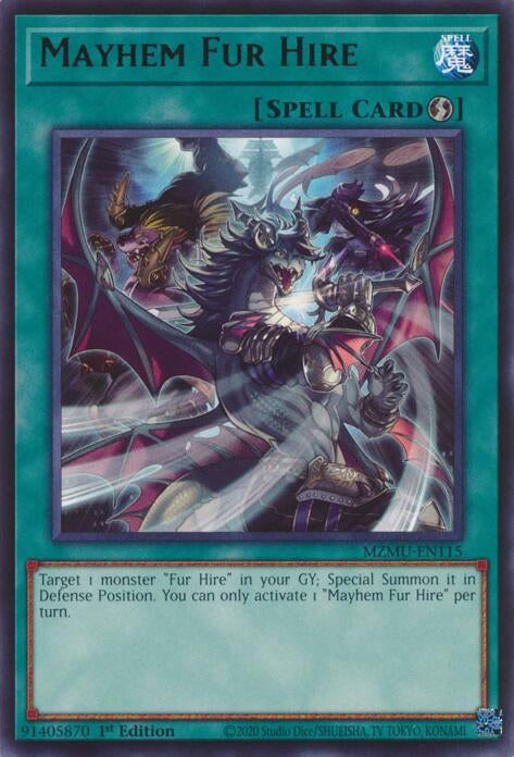 Image for Mayhem Fur Hire (MZMU-EN115) - YuGiOh